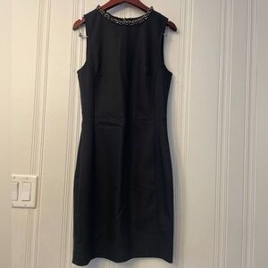 H&M Beaded Collar Fitted Mini Dress